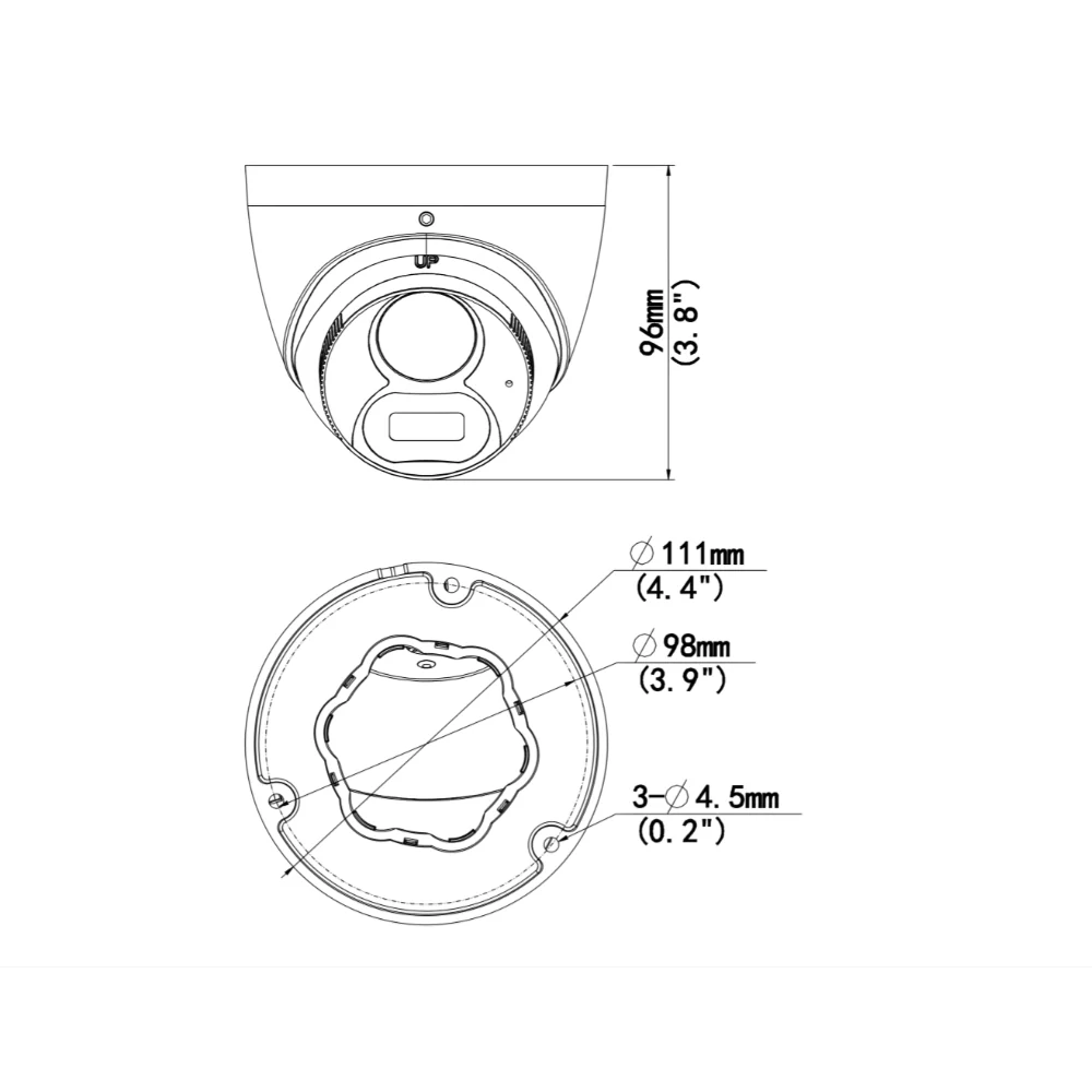 UNV UAC-T125-AF28M-W 5MP White Light Fixed Eyeball Analog Camera (2.8mm Focal) - Image 4