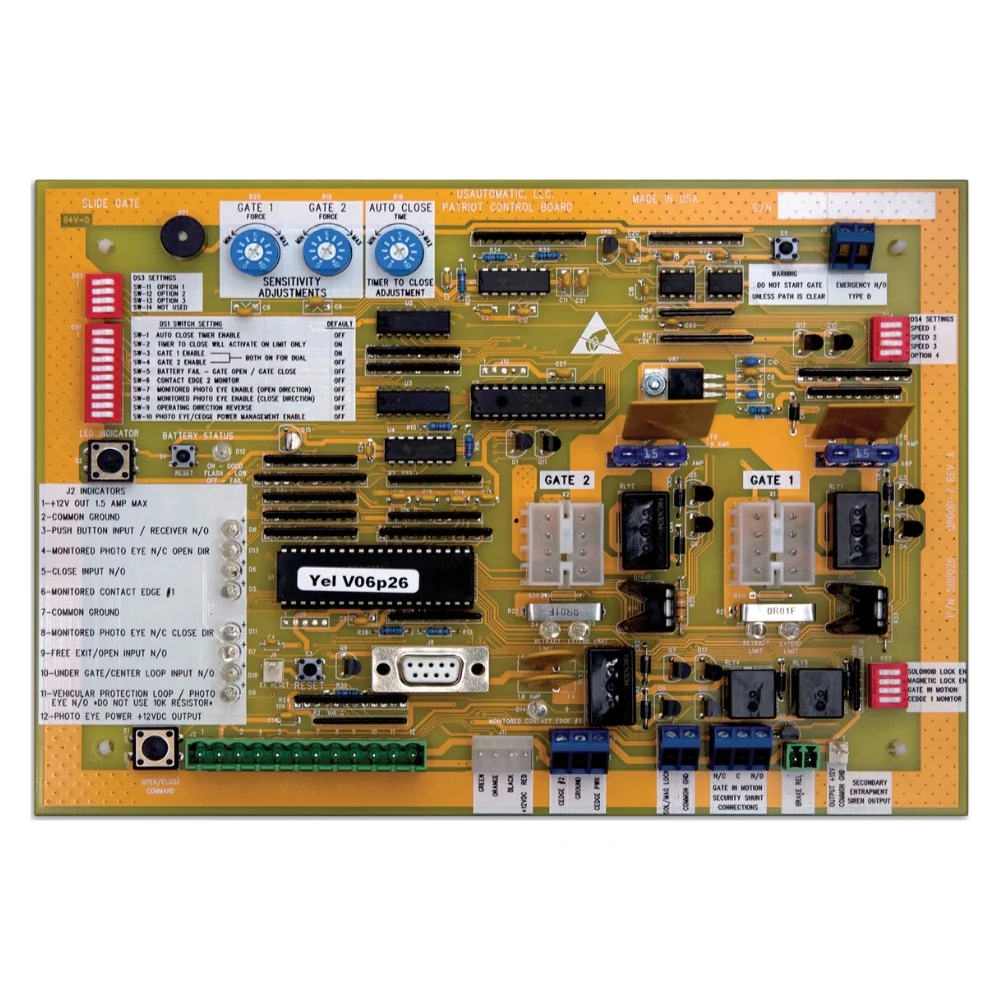 USAutomatic Control Board for Patriot RSL Gate Operator (Yellow) | USA-500026