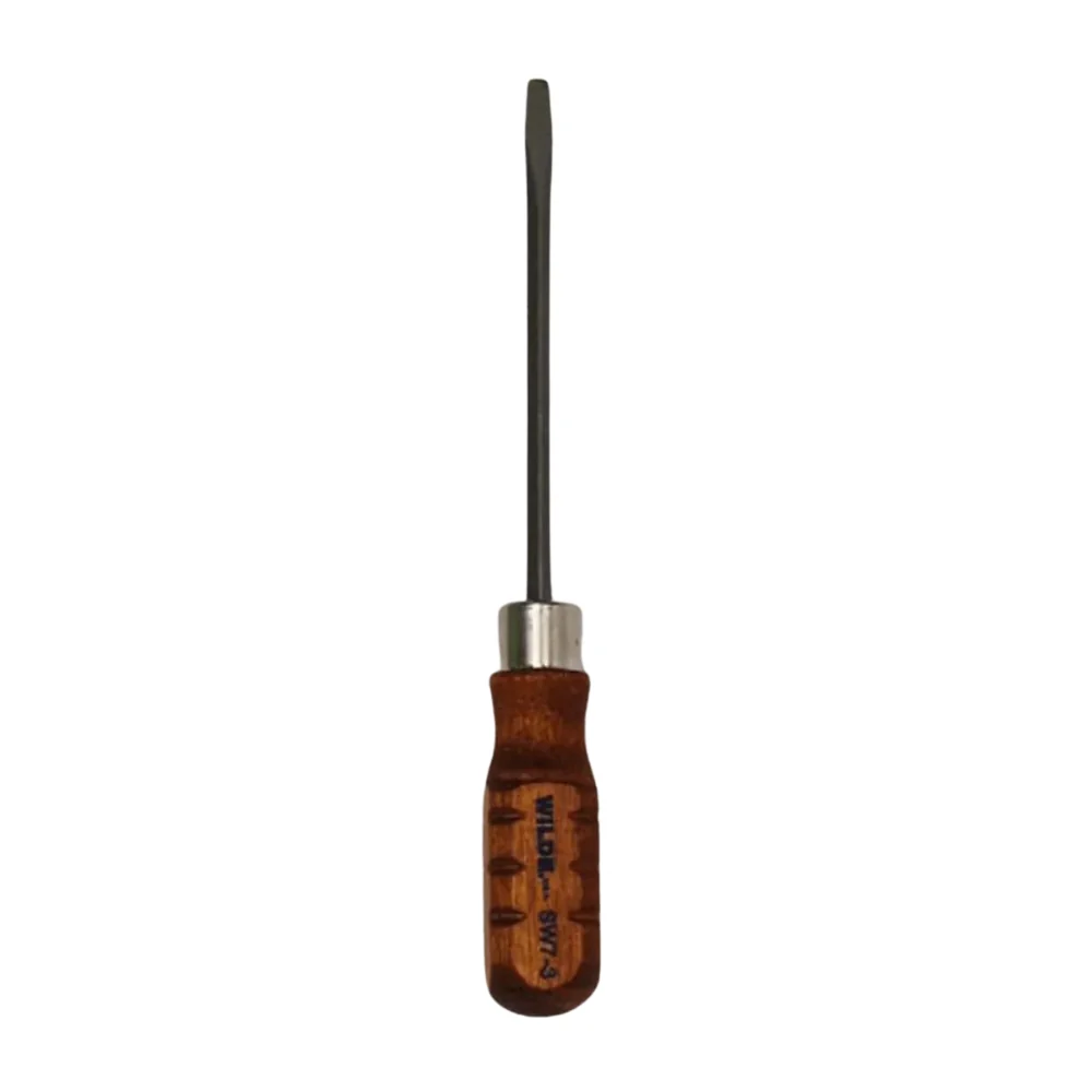 Wilde Tool Wood Handle Screwdriver Slotted, 1/8″ Bit, 3″ OAL SW7-3 | WIL-SW7-3/BB
