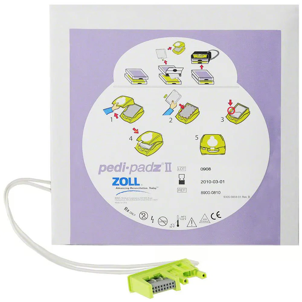 Zoll AED Pedi-padz II Pediatric Defibrillation Electrode Pads | CPR-8900-0810-01 - Image 3